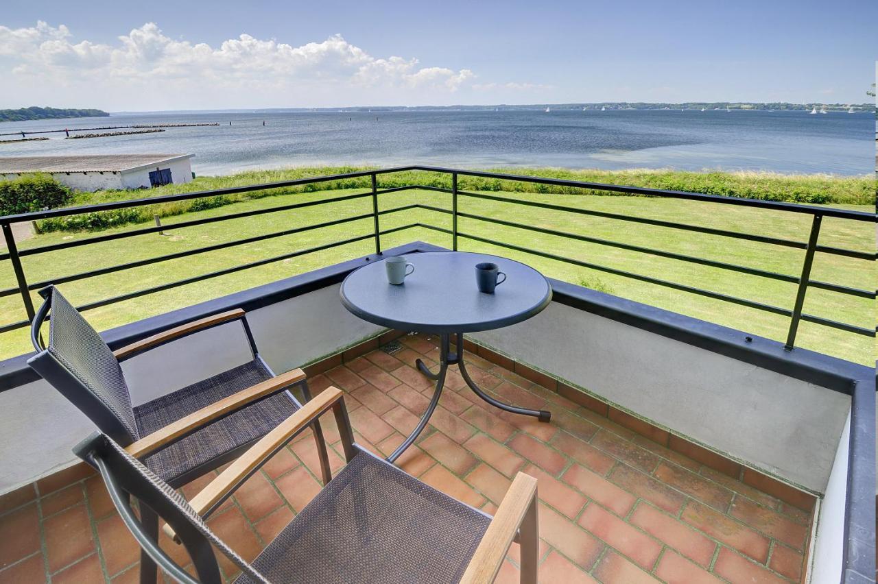 Fewo1846 - Fjordview - Komfortables Studioapartment Mit Balkon Und Meerblick Глюксбург Екстер'єр фото